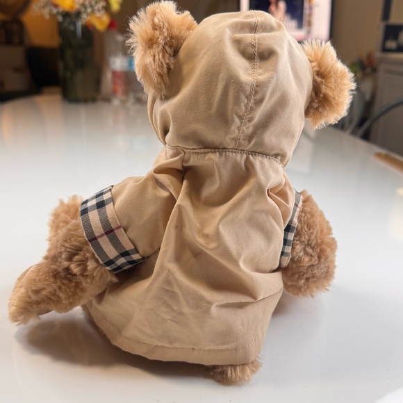 BURBERRY Fragrance Teddy Bear Plush Nova Check Rain Jacket 2007 Toy - Picture 7 of 8